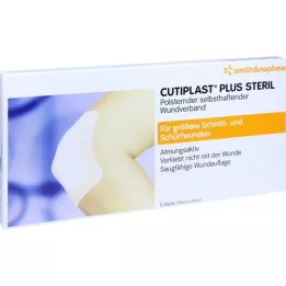 CUTIPLAST pluss steriilne 10x19,8 cm haavasidemete komplekt, 5 tk