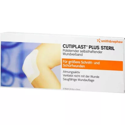 Cutiplast Plus steriilne 10x24,8 cm side, 5 tk