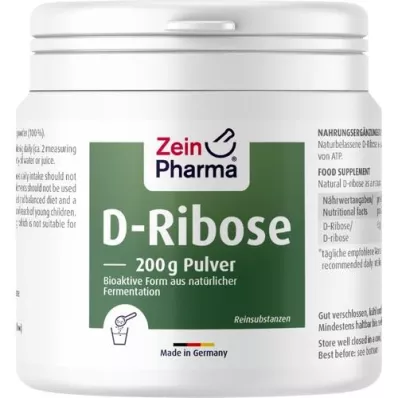 D-RIBOSE Käärituspulber, 200 g
