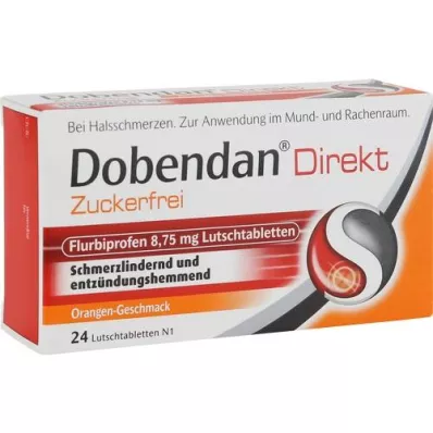 DOBENDAN Otsene suhkruvaba Flurbiprofeen 8,75mg Lut, 24 tk