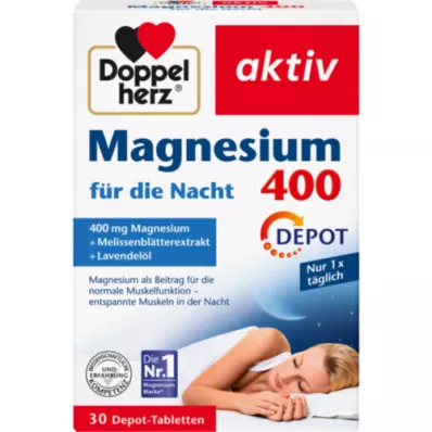 DOPPELHERZ Magneesium 400 ööpäevaringsed tabletid, 30 tk