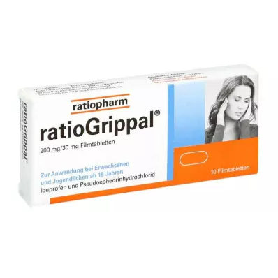 Ratiogrippal 200 mg/30 mg õhukese polümeerikattega tabletid (10 tk)