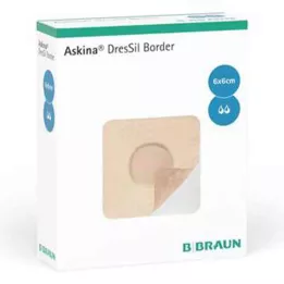 ASKINA DresSil Border Sil.Schaumst.V.6x6 cm, 10 tk