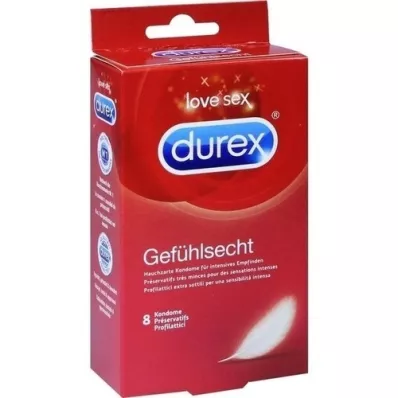 DUREX Tundlikud kondoomid, 8 tk