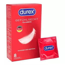 DUREX Tundlikud kondoomid, 8 tk