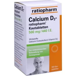 CALCIUM D3-ratiopharm närimistabletid, 100 tk