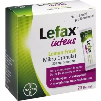 LEFAX intensiivne Lemon Fresh Micro Granul. 250 mg Sim. 20 tk