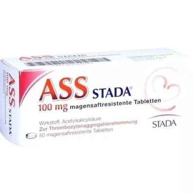 ASS STADA 100 mg kõhuga kaetud tabletid, 50 tk