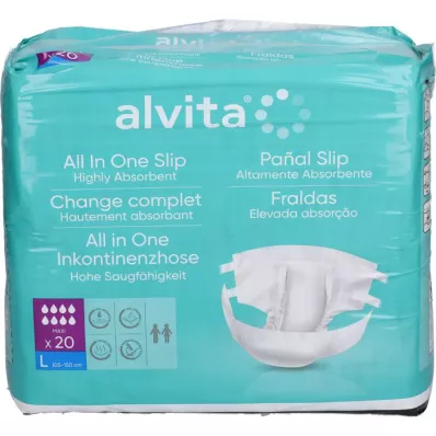 ALVITA All-in-One inkontinentsipüksid maxi large night, 20 tk