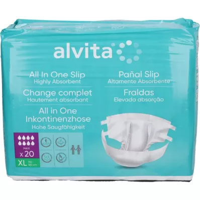 ALVITA All-in-One inkontinentsipüksid maxi xl öö, 20 tk