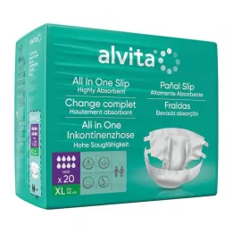 ALVITA All-in-One inkontinentsipüksid maxi xl öö, 20 tk