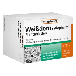 WEISSDORN-RATIOPHARM Õhukese polümeerikattega tabletid, 100 tk