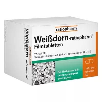 Hawthorn-ratiopharm® õhukese polümeerikattega tabletid, 100 tk