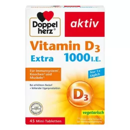 DOPPELHERZ D3-vitamiin 1000 I.U. EXTRA tabletid, 45 tk