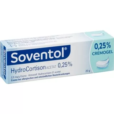 SOVENTOL Hüdrokortisoonatsetaat 0,25% kreem, 20 g