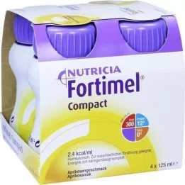 FORTIMEL Compact 2.4 Aprikoosi maitse, 4X125 ml