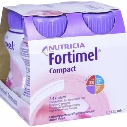 FORTIMEL Compact 2.4 maasikamaitse, 4X125 ml