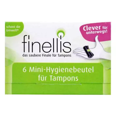 FINELLIS Mini hügieenikotid tampoonide jaoks, 6 tk