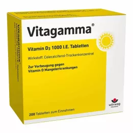 Vitagamma® D3 1000 IU D3-vitamiini tabletid, 200 tk