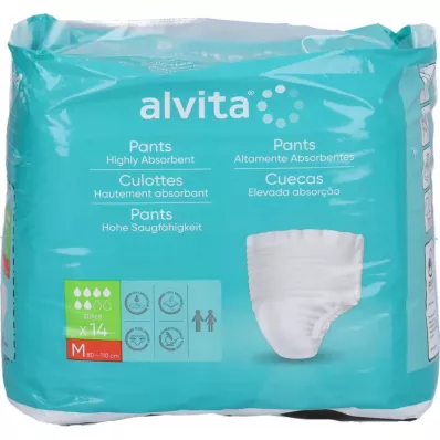 ALVITA Inkontineerimispüksid super medium, 14 tk