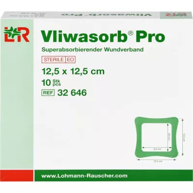 VLIWASORB Pro superabsorb.comp.sterile 12,5x12,5 cm, 10 tk