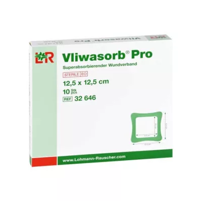 Vliwasorb Pro suberabsorb.Komp.steril 12,5x12,5 cm, 10 tk