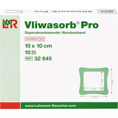 VLIWASORB Pro superabsorb.comp.sterile 10x10 cm, 10 tk