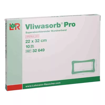 Vliwasorb Pro suberabsorb.Komp.steril 22x32 cm, 10 tk