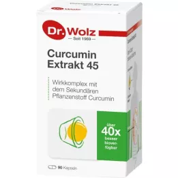 CURCUMIN EXTRAKT 45 Dr.Wolz kapslit, 90 tk