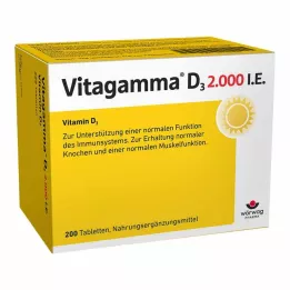 VITAGAMMA D3 2,000 I.U. vitamiin D3 NEM tabletid, 200 tk