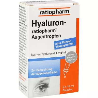 HYALURON-RATIOPHARM silmatilgad, 2X10 ml