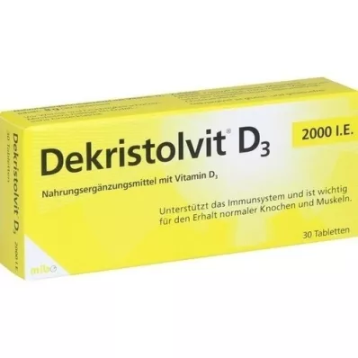 DEKRISTOLVIT D3 2,000 I.U. tabletid, 30 tk