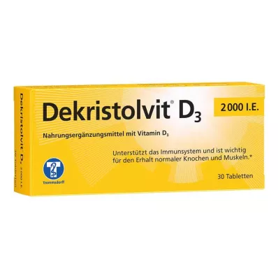 Dekristolvit D3 2000 IU tabletid, 30 tk