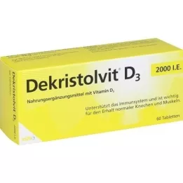 DEKRISTOLVIT D3 2000 I.U. tabletid, 60 tk