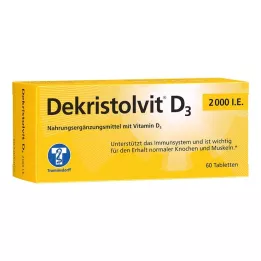 DEKRISTOLVIT D3 2000 I.U. tabletid, 60 tk