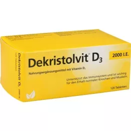 DEKRISTOLVIT D3 2000 I.U. tabletid, 120 tk