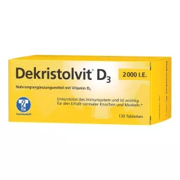 DEKRISTOLVIT D3 2000 I.U. tabletid, 120 tk