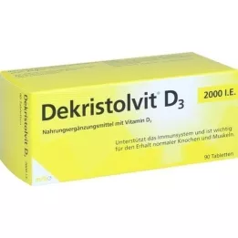 DEKRISTOLVIT D3 2000 I.U. tabletid, 90 tk