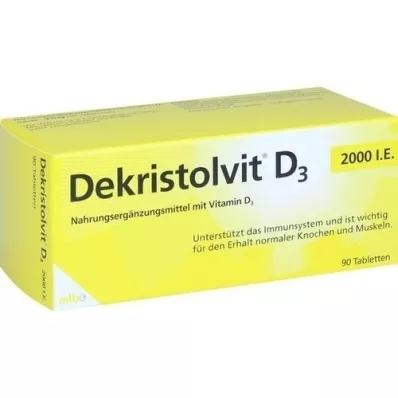 DEKRISTOLVIT D3 2000 I.U. tabletid, 90 tk