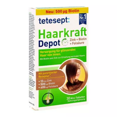 Tetesept Haarkraft Depot õhukese polümeerikattega tabletid (30 tk)