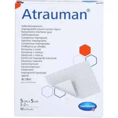 ATRAUMAN 5x5 cm steriilsed kompressid, 10 tk