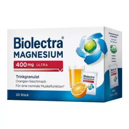 BIOLECTRA Magneesium 400 mg ultra Trinkgran.Orange, 20 tk