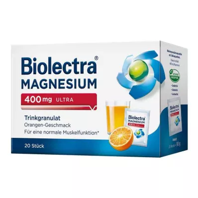 BIOLECTRA Magneesium 400 mg ultra Trinkgran.Orange, 20 tk