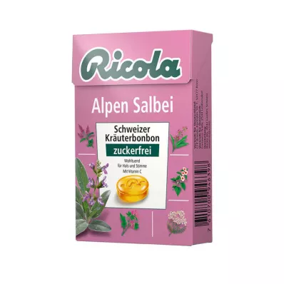 Ricola ilma suhkruta alpikanni maiustuste karp, 50 g