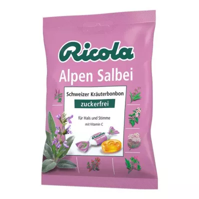 Ricola suhkruvabad Alpi salvei maiustused, 75 g