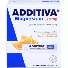 ADDITIVA Magneesium 375 mg pulgad oranž, 20 tk