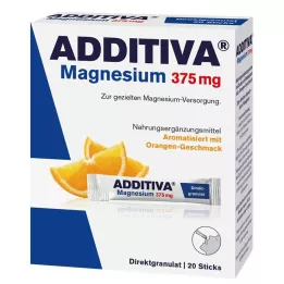 ADDITIVA Magneesium 375 mg pulgad oranž, 20 tk