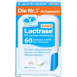 LACTRASE 6,000 FCC Tabletid klõpsuga dosaatoris, 60 tk