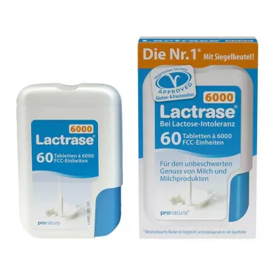Lactrase 6000 FCC tabletti klikijaoturis, 60 tk Lactrase 6000 FCC tabletti klikijaoturis, 60 tk