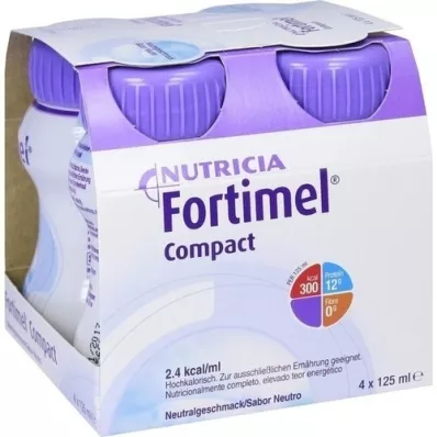 FORTIMEL Compact 2.4 neutraalne, 4X125 ml